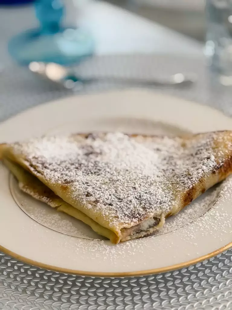 Crêpe con zucchero a velo