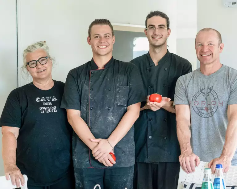 Lo staff della villa